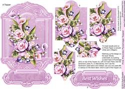 Pink Peonies Pyramage Topper