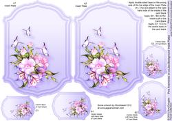 Pink Anemones on a Lilac Background Insert Plates