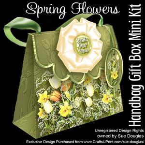 Handbag Gift Box Spring Flowers