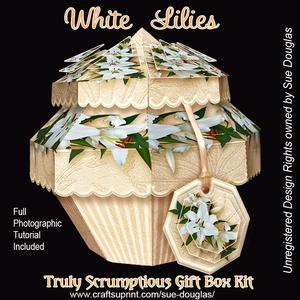 Truly Scrumptious Gift Box White Lilies