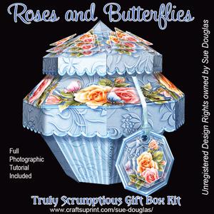 Truly Scrumptious Gift Box Roses and Butterflies