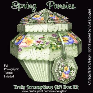 Truly Scrumptious Gift Box Spring Pansies