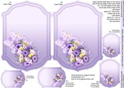 Lilac Petunias and Freesias Insert Plates