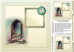 While Shepherds Watched Their Flocks 8in x 8in Insert Plate