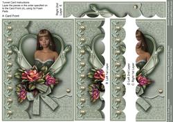 Rosie Cameo, Pale Green, Tunnel Card Sheet