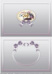 Arrangement of Flowers in a Bowl Matching A5 Insert (landsca