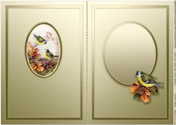 Vintage Birds with Nest Matching A5 Insert