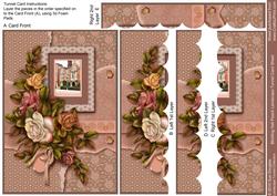 Blickling Hall Peach Landscape, Tunnel Card Sheet