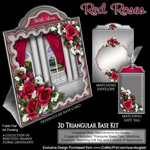 Triangular Base Kit Red Roses