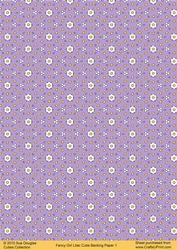 Fancy Girl Lilac Cutie Backing Paper 1 Sheet