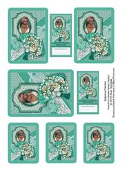 Sabrina Cameo Aqua, Toppers Sheet
