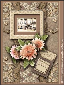 Kedleston Hall Beige Landscape Kit, 6 Pages, Including Decoupage Step by Step