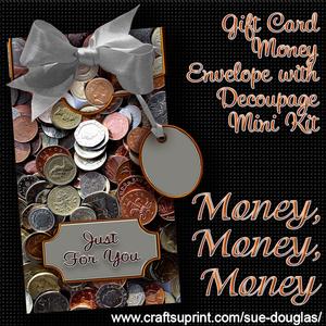 Money, Money, Money Gift Card Money Envelope Mini Kit
