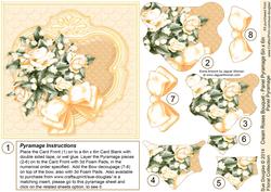Cream Roses Bouquet 6in x 6in Panel Pyramage
