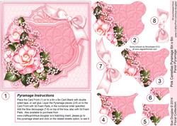 Pink Camellias 6in x 6in Panel Pyramage