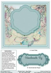 New Baby Pocket Card Matching 8in x 8in Insert Plate