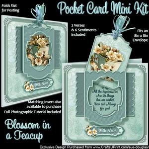 Blossom in a Teacup Pocket Card Mini Kit