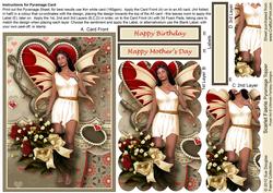 Scarlet Faerie Pyramage, Taupe, Birthday Sheet