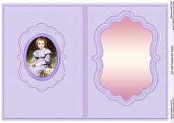 Girl with Daisies Quick Card Matching A5 Insert