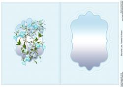 Blue and Lilac Flowers Quick Card Matching A5 Insert