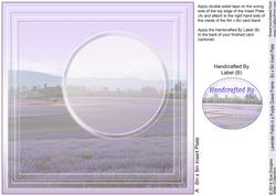Lavender Fields in a Purple Gravel Frame Match 8x8 Insert Pl