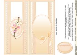 Spray of Flowers with Lace Matching Dl Insert