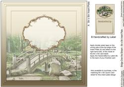 Bridge Over the Stream Matching 8in x 8in Insert Plate