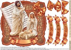 For Unto Us a Child is Born 8in x 8in Quick Card