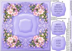 Pink Anemones Quick Card Front