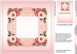 Pink Dahlias Matching 8in x 8in Insert Plate