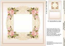 Pink Camellias Matching 8in x 8in Insert Plate