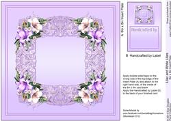 Lilac and White Lilies Matching 8in x 8in Insert Plate