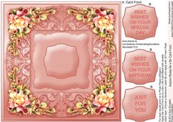 Autumn Roses Quick Card Front
