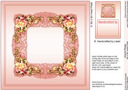 Autumn Roses Matching 8in x 8in Insert Plate