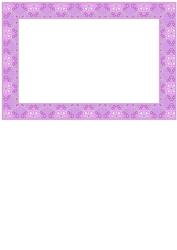 Lavender Bouquet on a Lace Mat A5 Insert Sheet