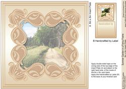 Country Lane in a Fancy Frame Matching 8x8 Insert Plate