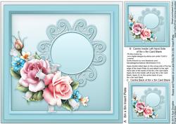 Roses and Flowers on a Lace Doily Matching 8x8 Insert Plate