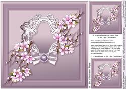 Lilac Blossom on a Fancy Panel 8inx8in Insert Plate