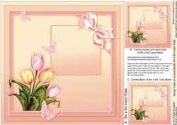 Spring Tulips on a Lace Border 8in x 8in Insert Plate