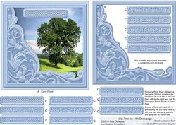Oak Tree 6in x 6in Decoupage