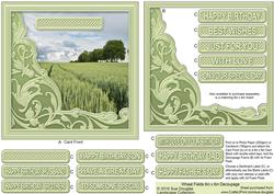 Wheat Fields 6in x 6in Decoupage
