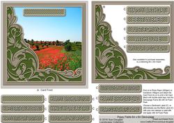 Poppy Fields 6in x 6in Decoupage