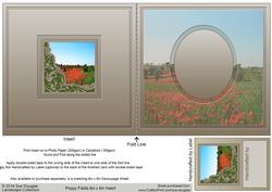 Poppy Fields Matching 6in x 6in Insert