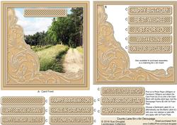 Country Lane 6in x 6in Decoupage