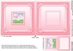 Baby Girl Clothes Line 6in x 6in Insert