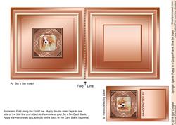 Springer Spaniel Puppy in a Copper Frame 5in x 5in Insert
