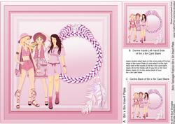 Boho Teenager Fashion Matching 8in x 8in Insert Plate