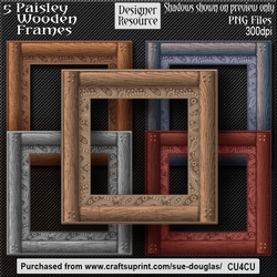 Designer Resource – Paisley Wooden Frames CU4CU
