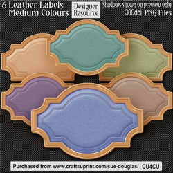 Designer Resource – Leather Labels Medium Colours CU4CU