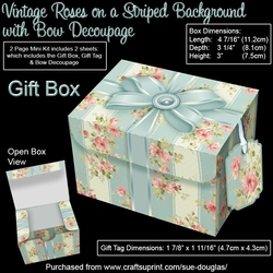 Gift Box, Gift, Box, Mini, Kit, Quick, Easy, Roses, Floral